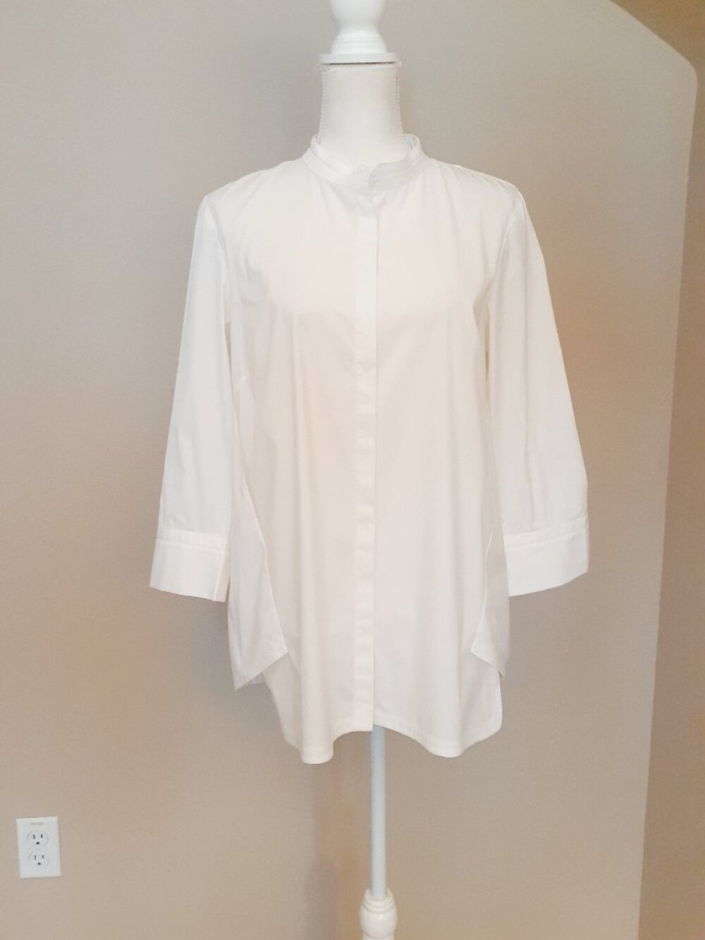Lafayette 148 Cross-over Back Swing Blouse